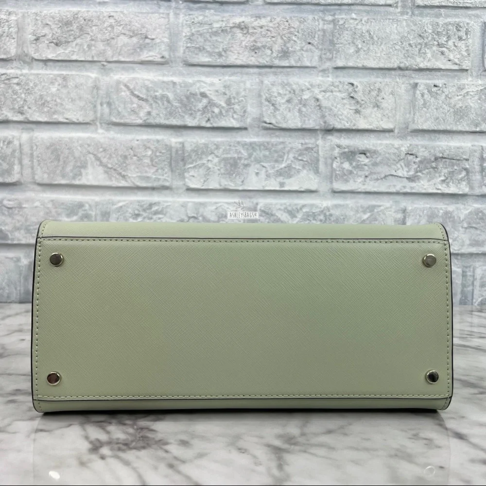 Kate Spade Staci Sage Bundle Green Medium Satchel Crossbody - Picture 5 of 10